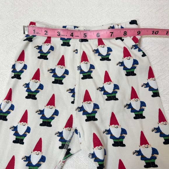 Hanna Andersson Gnome Print Pajama Set - Red, Blue, Cream - sz 5 - Picture 13 of 15